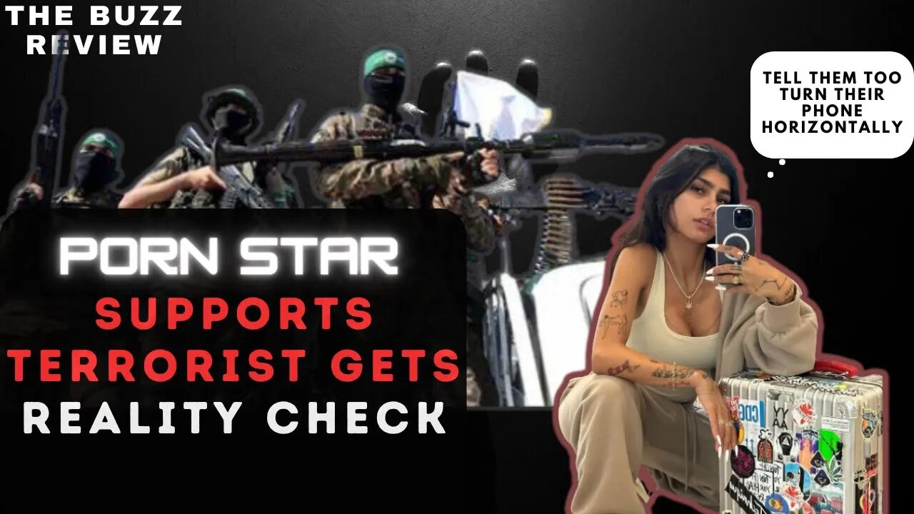 Porn Star Mia Khalifa │celebrates Israel attacks, THEN Playboy fires HER!
