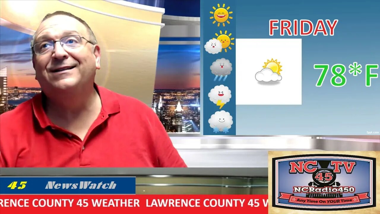 NCTV45 LAWRENCE COUNTY 45 WEATHER FRIDAY MAY 12 2023