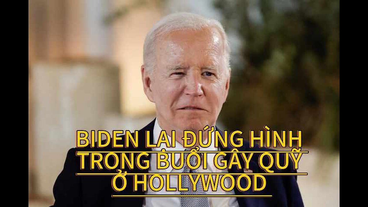 18/6/2024 BIDEN LẠI ĐỨNG HÌNH TRONG BUỔI GÂY QUỸ Ở HOLLYWOOD