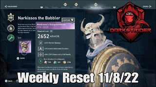 Assassin's Creed Odyssey- Weekly Reset 11/8/22