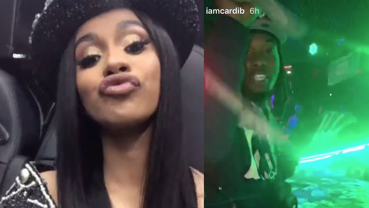 Cardi B & Offset Have Another Wild Night At The Strip Club