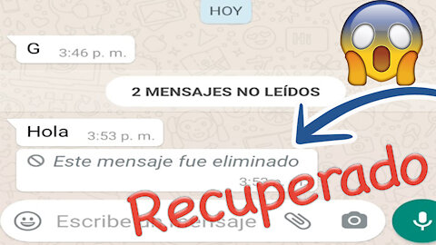 Recuperar Mensajes Eliminados de Whatsapp