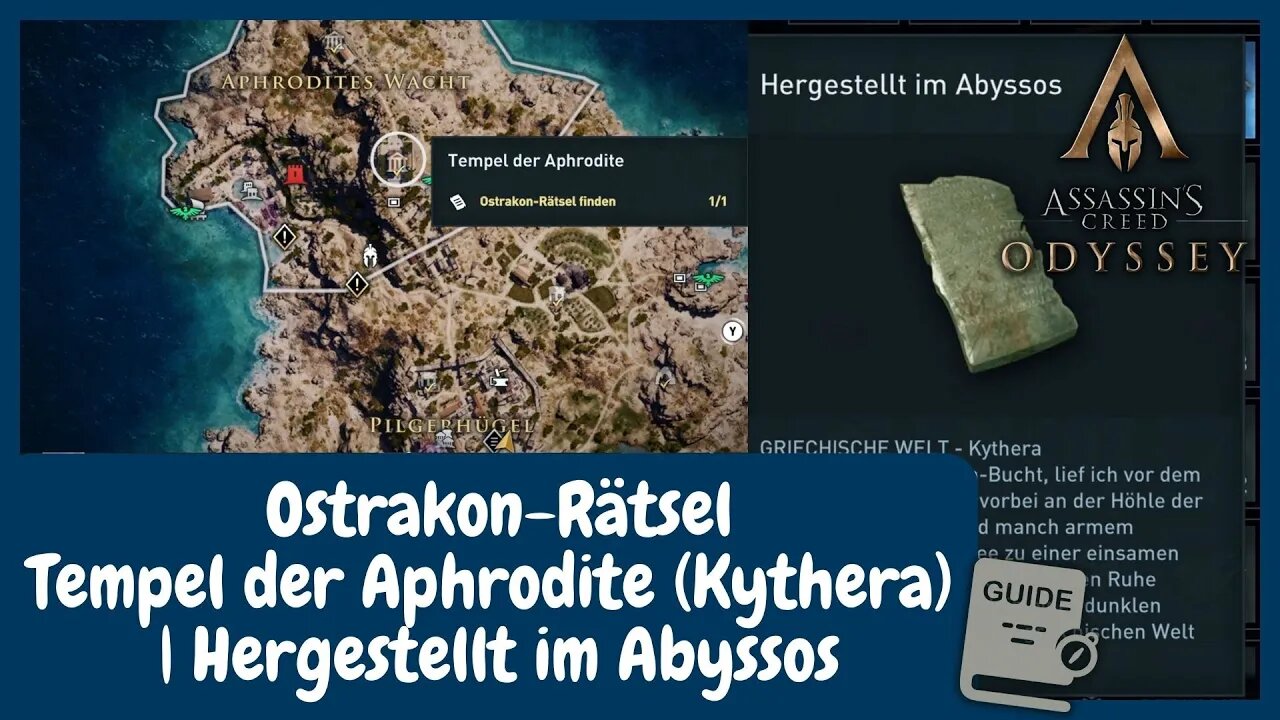 Ostrakon-Rätsel: Tempel der Aphrodite (Kythera) - Hergestellt im Abyssos | AC Odyssey Guide