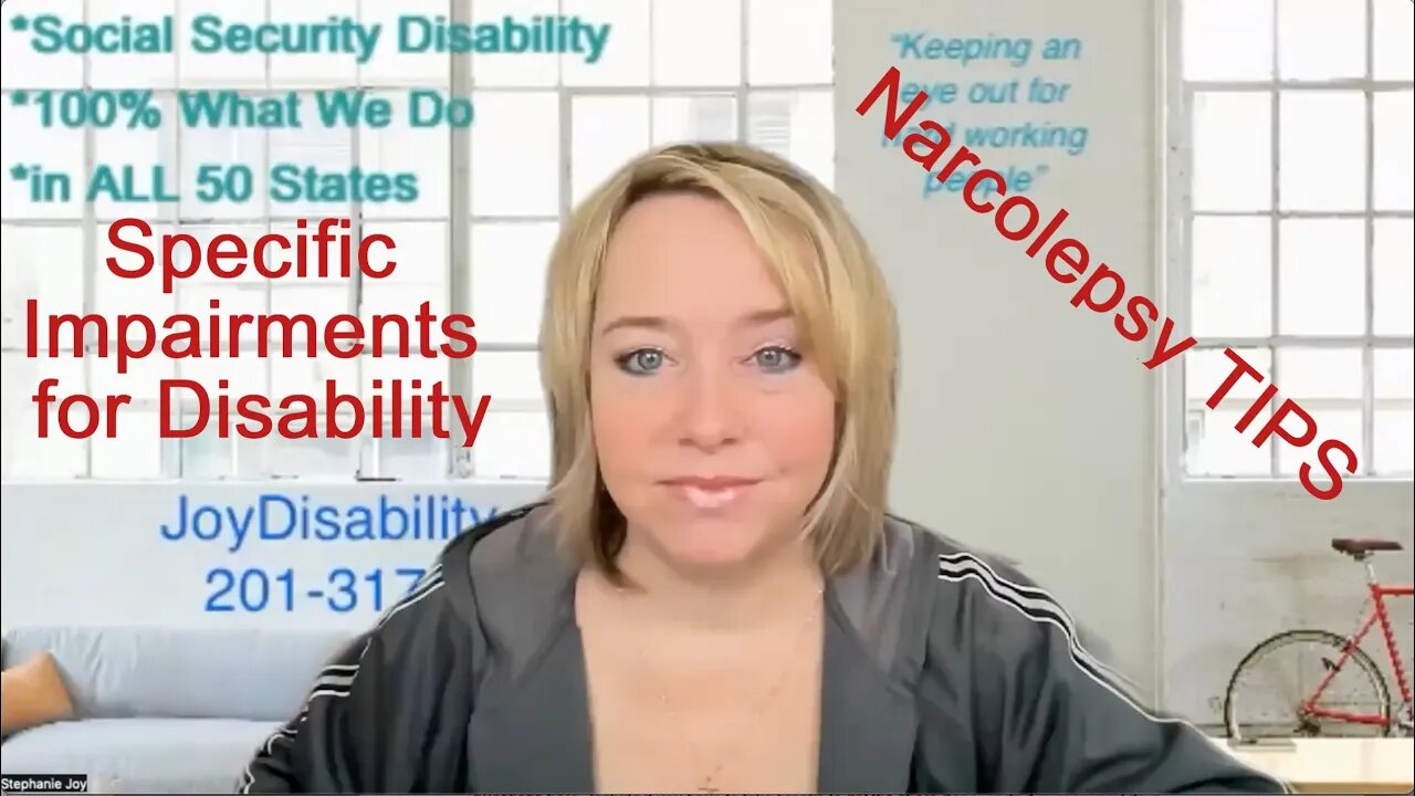 Narcolepsy and Social Security Disability - TIPS for strongest claim