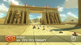 Mario Kart 8 Deluxe - 50cc (Hard CPU) - (GCN) Dry Dry Desert