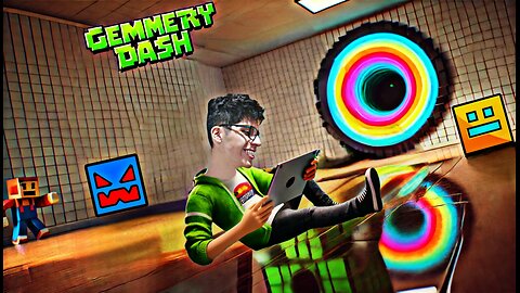 Jugando Geometry Dash