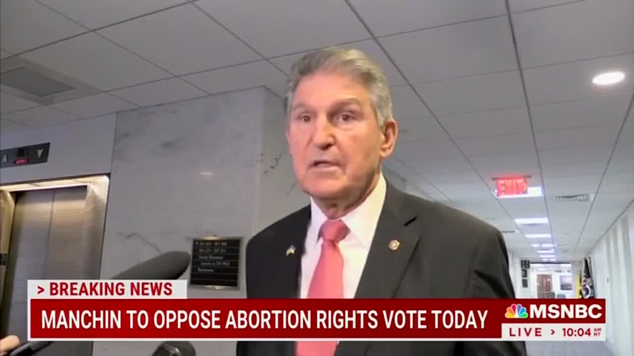 Manchin Joins GOP To Sink Bill That Would Expand Abortion Access