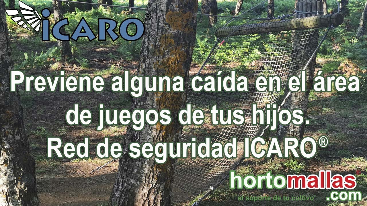 Previene alguna caída en el área de juegos de tus hijos. Red de seguridad ICARO®