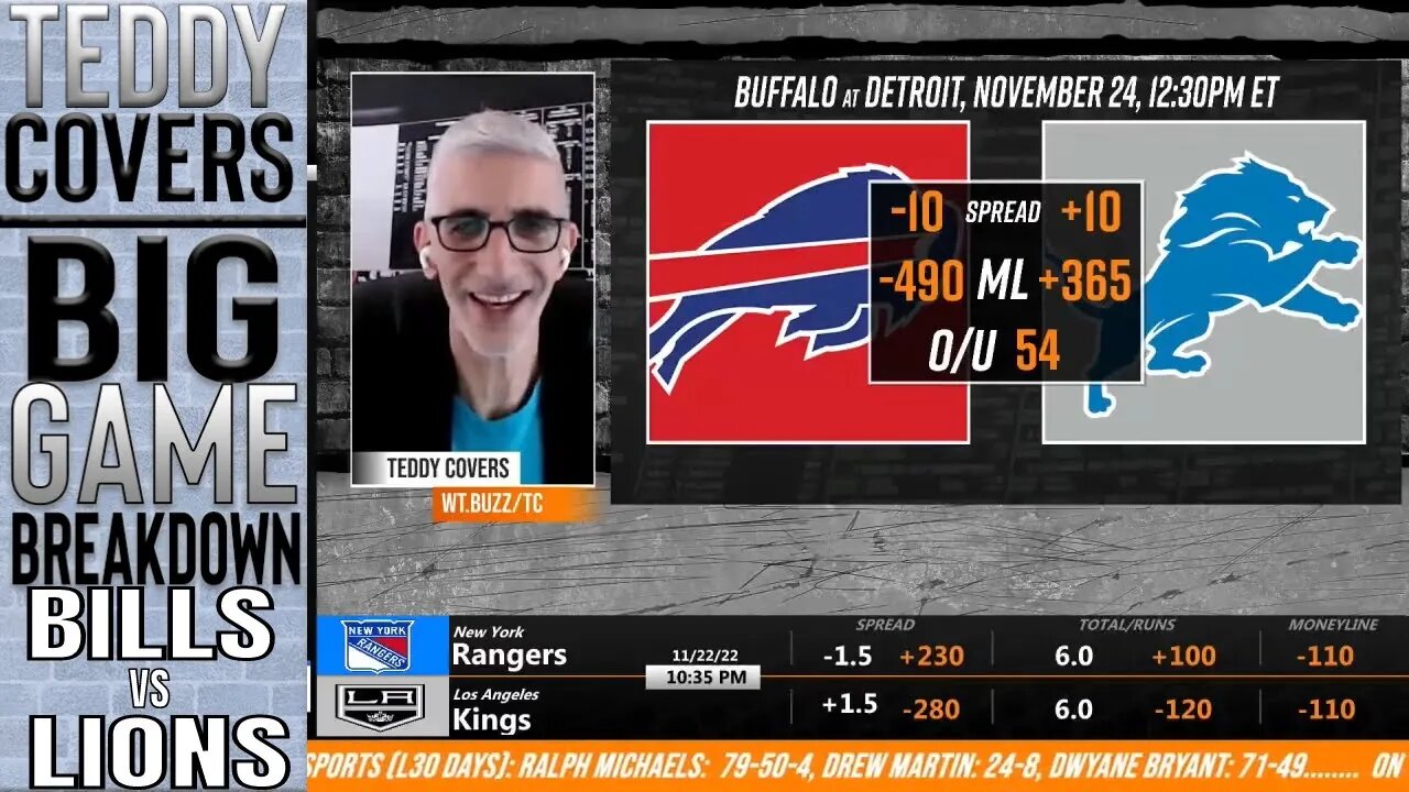 NFL Thanksgiving Picks and Predictions | Buffalo Bills vs Detroit Lions Week 12 Betting Preview