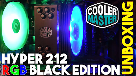 Unboxing Cooler Master Hyper 212 RGB Black Edition & Install