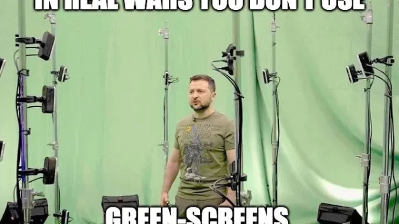 Actors Busted For War In Ukraine, And Zelensky In Front Of Green Screen