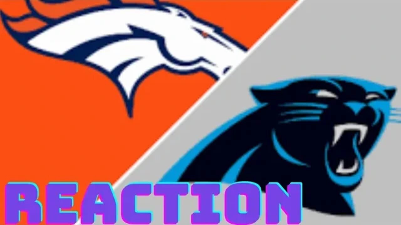 Denver Broncos vs Carolina Panthers reaction. correct prediction. Mr. KC from the 813