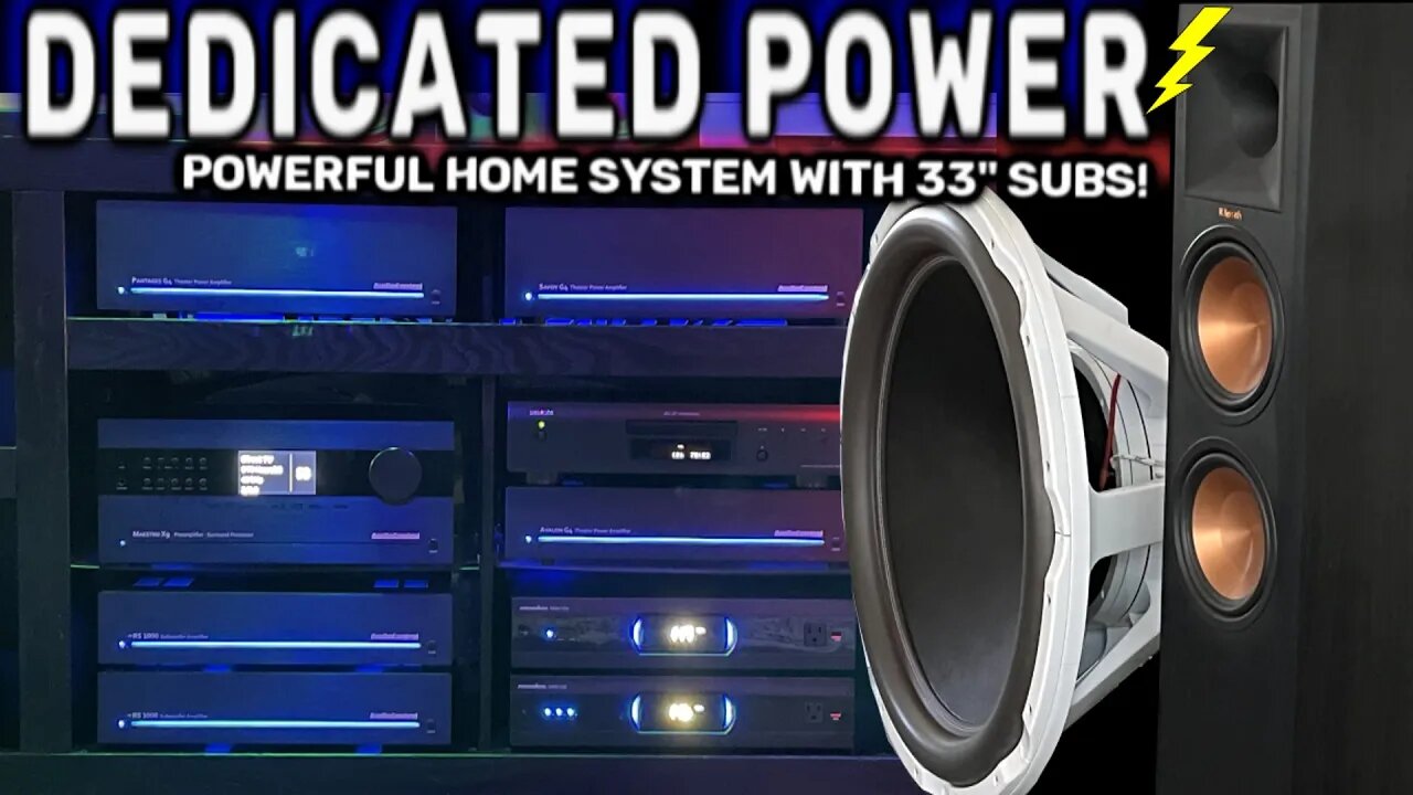 Dedicated Power...like "high output alternators" for the home system (33" Subwoofers need juice!)