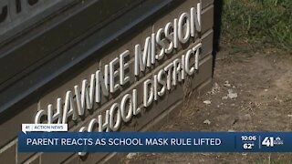 Parent reacts as school mask rule lifted