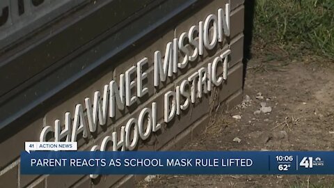 Parent reacts as school mask rule lifted