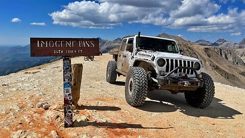 The HIGHEST Offroad Trail I've EVER DRIVEN! 13,000ft. Imogene Pass & Truck Camping