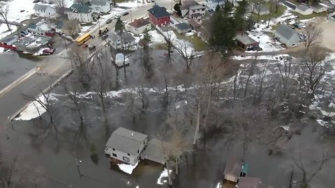 Flooding in Columbus, Dodge County