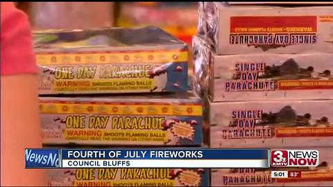 Firework sales now legal in Iowa 5pm