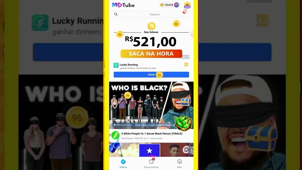 GANHE até R$100,00 POR DIA via PIX ASSISTINDO VIDEOS nesse NOVO APP que GANHA DINHEIRO #shorts