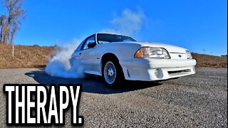 Therapy session, fox body Mustang style.