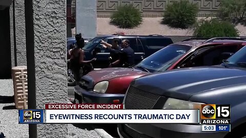 Eyewitness recounts day of Phoenix police shoplifting incident