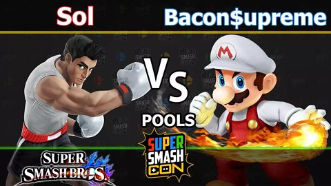 Noble|Sol (Little Mac) vs. Bacon$upreme (Mario) - Wii U Singles Pools - SSC2017