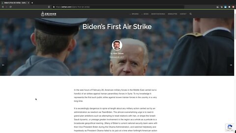 Biden’s First Air Strike - written by Peter Zeihan