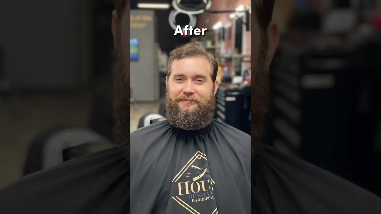 Before and after haircut transformation
