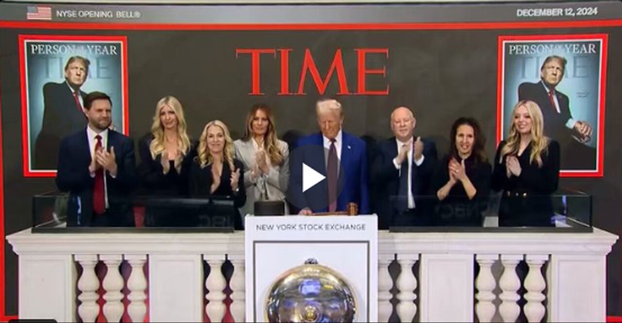 BREAKING: Trump becomes first president since Reagan to ring opening bell at Stock Exchange