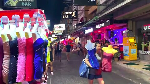 Pattaya night life Walk ,MAR 2023, Thailand