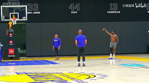 nba曾经的詹眉组合，现只有老詹还在苦苦的训练，为新赛季做准备