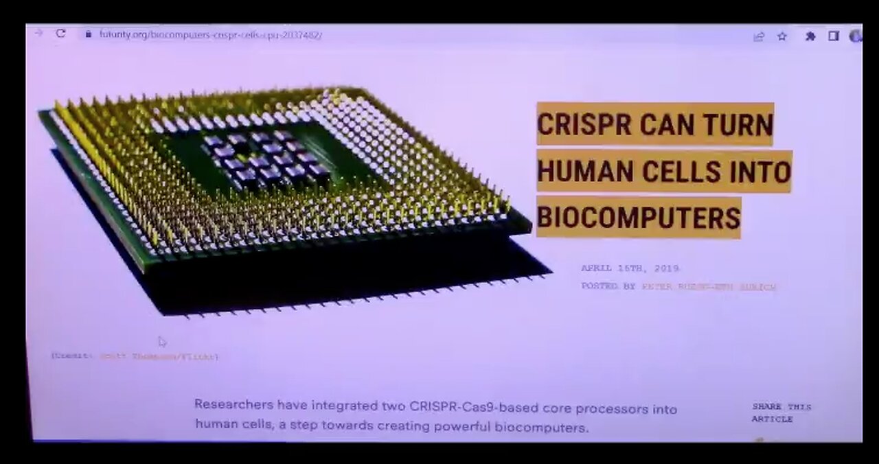 CRISPR CAN TURN HUMAN CELLS INTO BIOCOMPUTERS