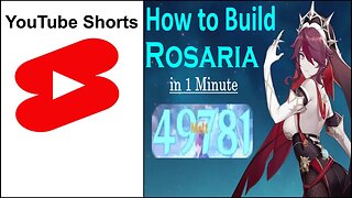 How to Build Rosaria in 1 Minute ❄️(Genshin Impact)