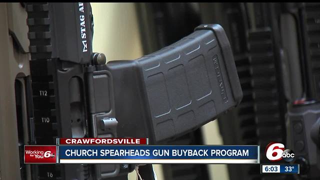 Indiana church to trade gift cards for semi-automatic guns during buyback event