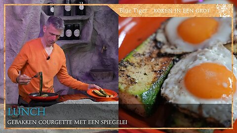 Lunch: Gebakken courgette met een spiegeleitje