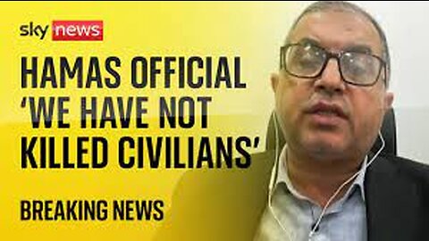 Hamas official: 'We have not killed any civilians' #israel #hamas #palestine