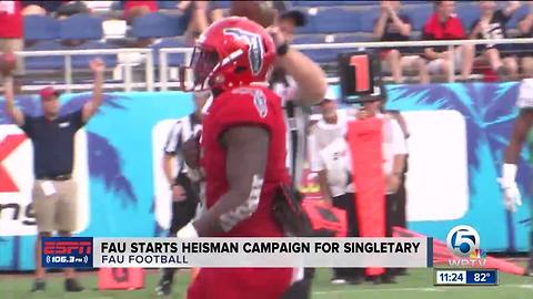 FAU starts Devin Singletary's Heisman campaign