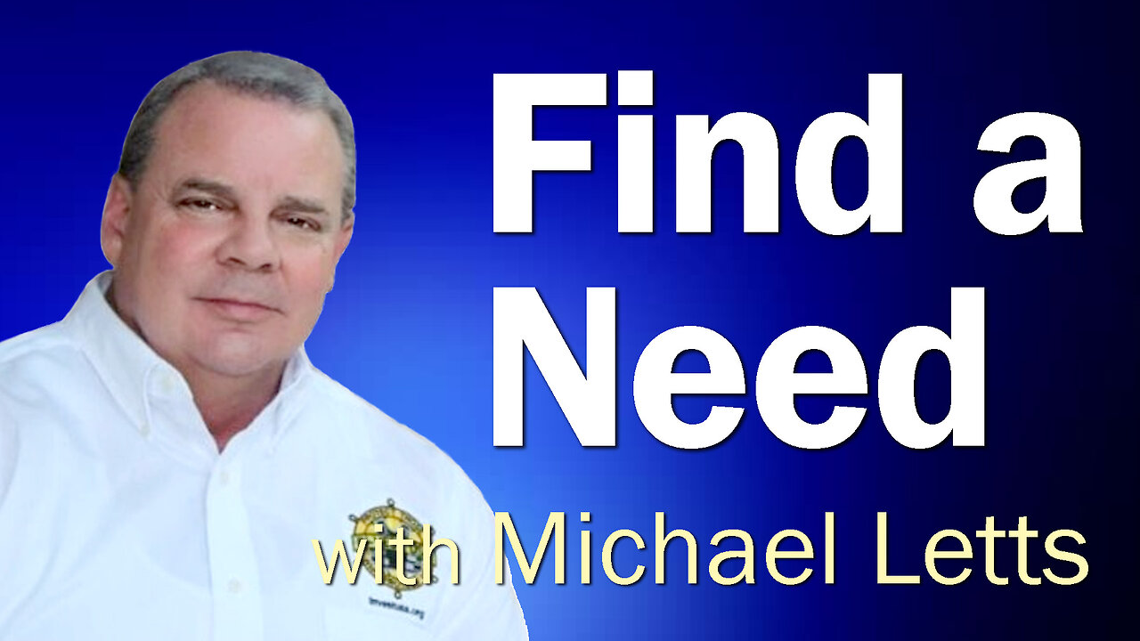 Find A Need - Michael Letts on LIFE Today Live