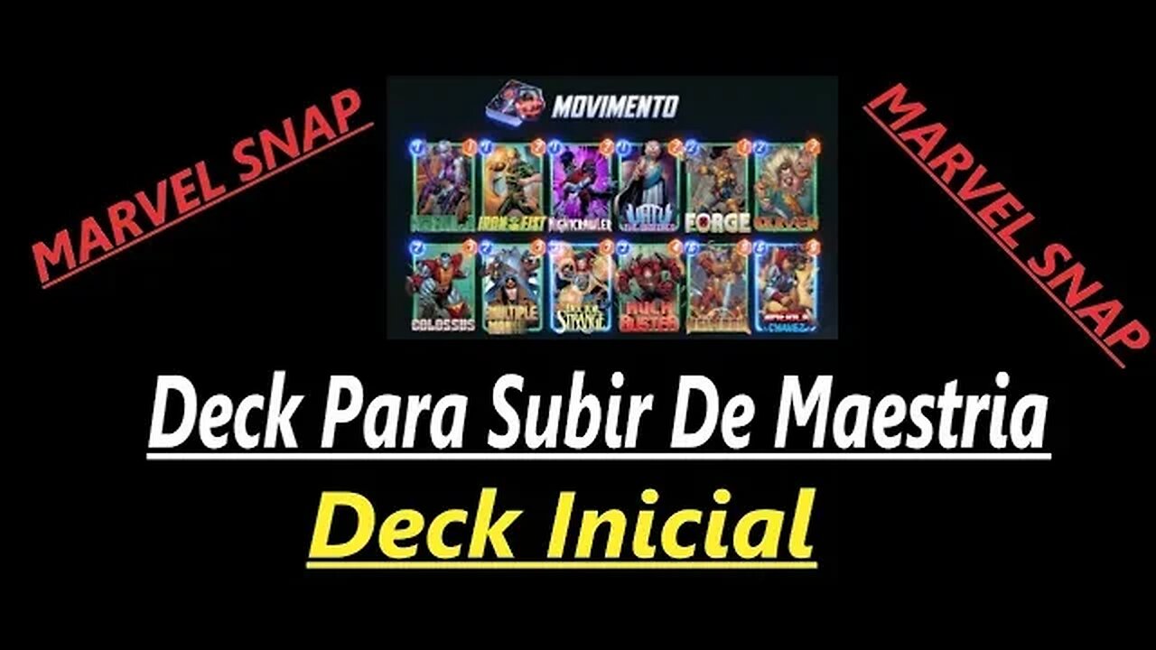 Deck Do Movimento Pra Subir De Ranque Rápido DECK INICIAL #marvelsnap