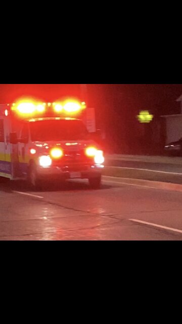 Ambulance on the move