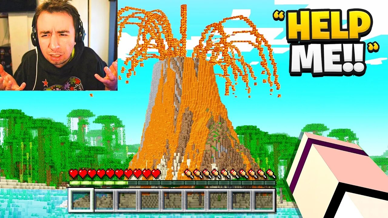 I Trolled With A Volcano Mod! - Minecraft