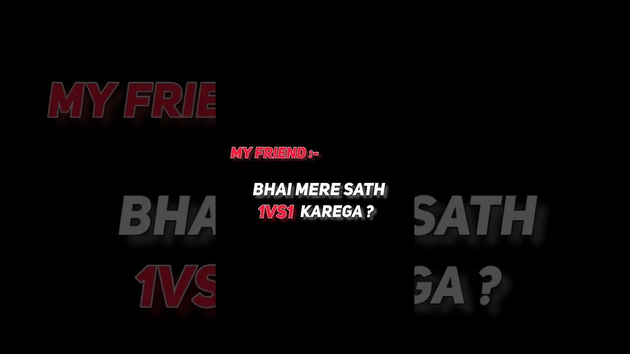 𝗕𝗵𝗮𝗶 𝗠𝗲𝗿𝗲 𝗦𝗮𝘁𝗵 𝟭𝘃𝘀𝟭 𝗞𝗮𝗿𝗲𝗴𝗮?😎😈#viral #viralshort #trending #bgmi #bgmishorts #bgmiunban