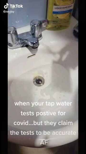 Tap water vs COVID test