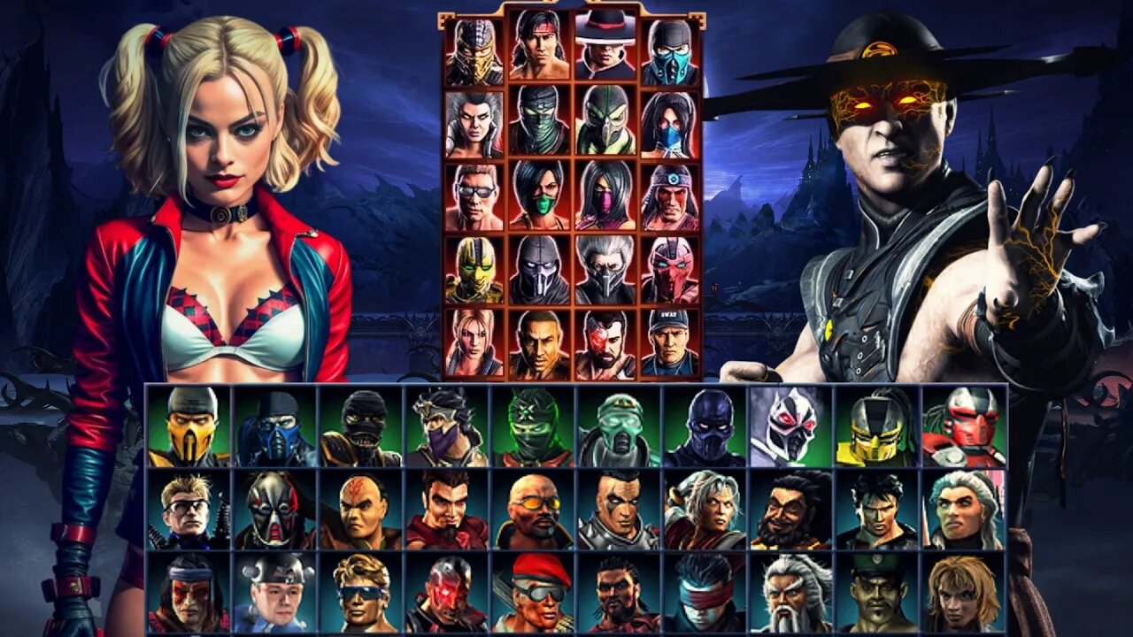 Mortal Kombat 9 - Expert Tag Ladder (Harley Quinn And Corrupted Kung Lao) - Gameplay @(1080p)