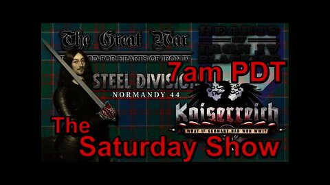 The Saturday Show 7am PDT (2pm GMT)