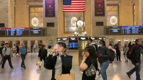 35 &&&&& NYC 4k Walk Night Manhattan Grand Central Terminal Walking tour