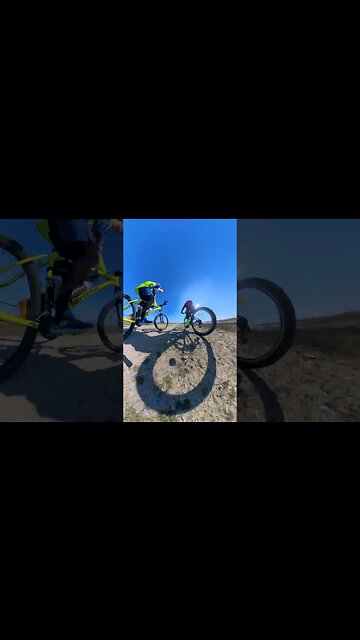 Spring Ride on TINY PLANET with INSTA360 X3 back mount | #shorts
