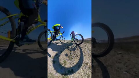 Spring Ride on TINY PLANET with INSTA360 X3 back mount | #shorts