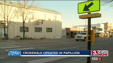 Papillion adds more lights to crosswalk