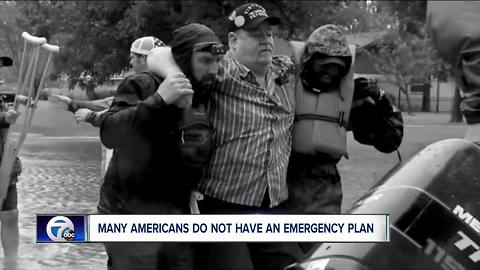 Many Americans do not have an emergency plan or kit